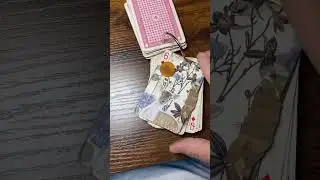 Junk journal flip through using vintage playing cards #junkjournal #flipthrough  #craft #papercraft