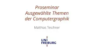 Proseminar - Ausgewaehlte Themen der Comutergraphik