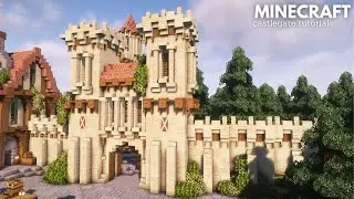 Minecraft: How to build a Medieval Castle Gate | Minecraft Tutorial