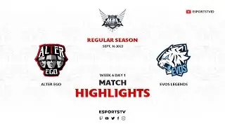 Alter Ego vs EVOS Legends HIGHLIGHTS MPL ID S10 | EVOS vs AE ESPORTSTV