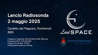 Lancio radiosonda - Lunispace 2-5-2025 17:00UTC