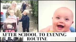 AFTER SCHOOL EVENING ROUTINE OF A MUM/MOM OF THREE | with Kate Bridge