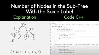 1519. Number of Nodes in the Sub-Tree With the Same Label | LeetCode | C++