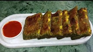 पालक चीज़ स्वीट कॉर्न पॉकेट परांठा l Palak Cheesy Sweet Corn Pocket Prantha Super Healthy 