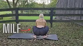 MILF Morning yoga stretching | Yoga deep stretch | Yoga exercises
