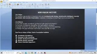 Official Launch of New Vision Institute
