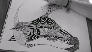 Zentangle Horse | Time Lapse
