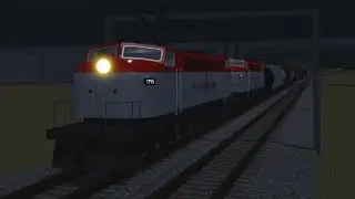 [Roblox] Trains: Canyon - Longhorn passes at Glendale, Boulevard and Los Fernando