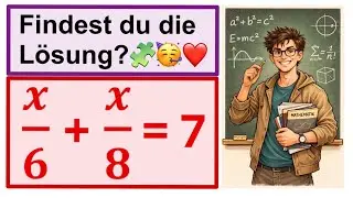 Findest du die L&ouml;sung? Br&uuml;che und Gleichung