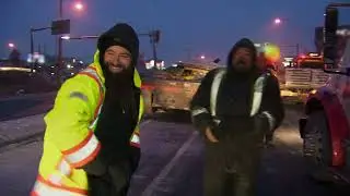 Semi Buries Pickup Truck in Roofing Shingles | Highway Thru Hell