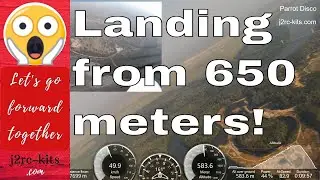 Parrot Disco High Altitude flight test (more than 650 meters)
