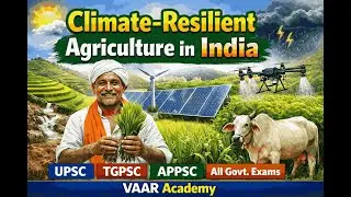 Climate-Resilient Agriculture in India for UPSC|TGPSC|APPSC |All Govt. Exams