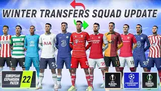 EEP 22/23 Winter Transfers Squad Update V5 For FIFA 22 ( FIFA 23 Ratings, UCL Draw)