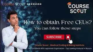How to obtain free CEUs - Steps to follow I Medical Coding CPC training at Course Scout.