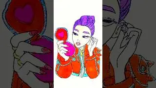 Rumi with Makeup|Color Flower #kpopdemonhunters #idol #sajaboys #rumi #anime #trend #disney #kpop