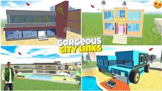 Pizza shop and snowroom in Indian bike driving 3D 🤑💖
