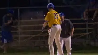 PARKER NOLAN WITH A TRIPLE FOR THE BENTON BOBCATS!!