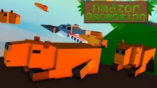 A FAMÍLIA DE CAPIVARAS DEVORADAS POR UM GRANDE JACARÉ AÇU!!! #8 | AMAZON ASCENSION