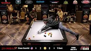 Chase Stumfoll VS TJ Back - One Pocket Race to 6 - LIVE from the Omega Action Room