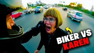 She Messed With the Wrong Rider - Epic Biker Road Rage Moments