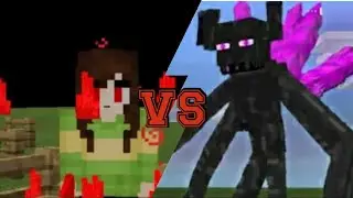 Mutant Titan Enderman VS God Chara in Minecraft pe