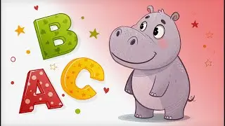 🦛 Hippo ABC Song | Learn the Alphabet with Animals | Bubble ABC 🫧