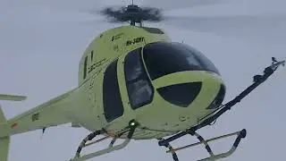 The Mi-34M1's first flight with the new Russian VK-650V engine.