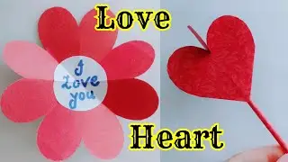 How to make love propose card | Love propose pop up card | Paper heart with message | Best proposals