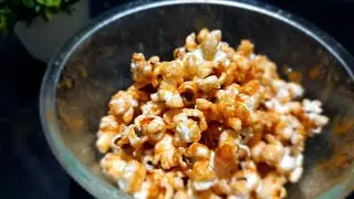 easy caramel popcorn recipe by hunger in you #easyrecipe #sweetpopcorn