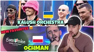 REACTION TO EUROVISION 2022 SONGS: KALUSH ORCHESTRA &ndash; Stefania (UKRAINE) / OCHMAN - RIVER (POLAND)