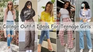 College outfit ideas 2025 | college outfit for girls | casual college outfit 