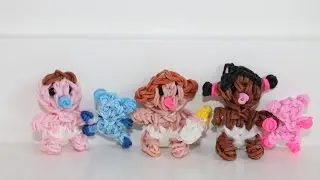 Rainbow Loom Nederlands, baby met beertje of flesje, original design