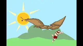 Dinosaur world part-1 (Flying dinosaur attack) #animation