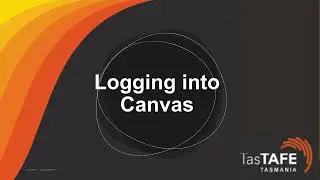 Logging into Canvas at TastAFE