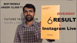 Realme 6 Giveaway Result || Instagram Live || Future Tech Sachin