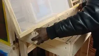 Screen printing: Adding screws to my 38 inch squeegee/ no staples.