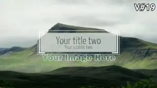 Vinyasa Video Menu - Animated Title/Text Intros