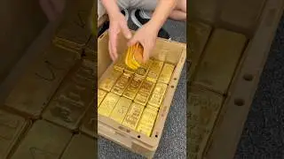 Do you like 24k gold bars?🤔 #gold #goldfactory
