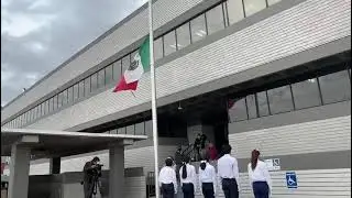 Ceremonia de incineración e izamiemto de bandera exterior 8-dic-2021