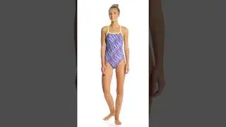 Speedo Turnz Women's Rave Heart One Back One Piece Swimsuit | SwimOutlet.com