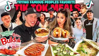 WE TRIED FAMOUS PEOPLES FAVORITE TIK TOK MEALS !! *FIRE AF*