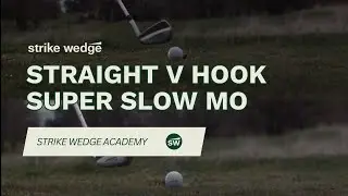 Straight Golf Shot v Hook - Super Slow Mo