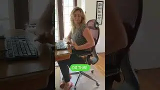 at home massage Office Chair Posture Tip! @magichands.massages