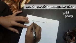 surat rumahitam musim utara | sajak rumahitam