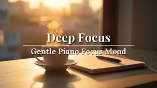 ☕ Soft Piano Desk Focus | Clean Daytime Caf&eacute; Music