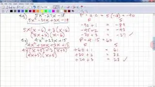 FOMP 10 Chp 5.3 - Factoring Trinomials