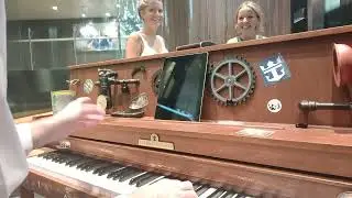 Unexpected Piano Performance in the Elevator! | Cruise Ship Reactions