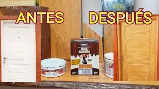 PINTURA SIMIL MADERA//PINTURA SEMIL MADERA DE VENIER/COMO PINTAR UN PUERTA SE CHAPA