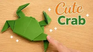 From Paper to Crab!  Easy Origami Crab Tutorial