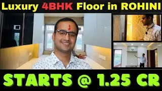 DDA Freehold new 4BHK Prime location Floor | Bank Loan | Lift and Parking | Rohini | East Sun Facing